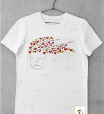 Camiseta Corações Pensantes Camiseta Manga Curta Corações Pensantes TAM:P-M-G