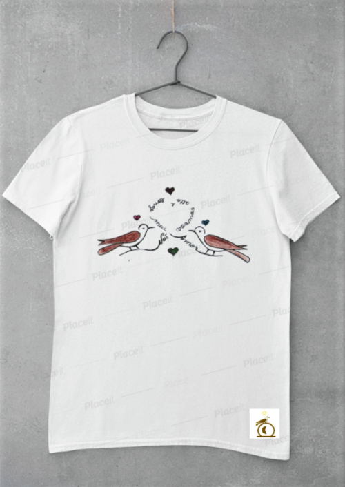 Camiseta Pombinhos Camiseta Manga Curta Pombinhos -TAM:P-M-G