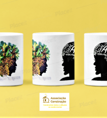 Caneca Atitude Folhas Caneca Cerâmica Atitude Folhas