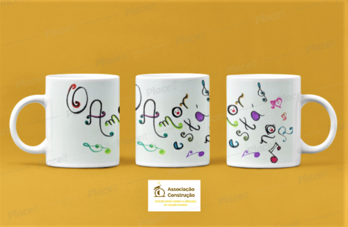 Caneca O amor está no ar Caneca Cerâmica O Amor está no Ar