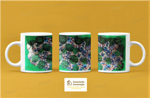 Caneca Retalhos da natureza Caneca Cerâmica Retalhos da Natureza