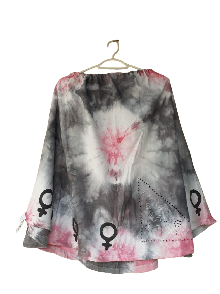 saia_na_luta_espelho_de_venus_pequeno_rosa_e_preto Saias na Luta Espelho de Vênus